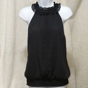 Guess black sleeveless blouse